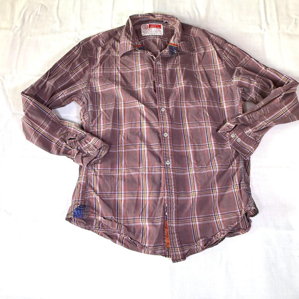 Robert Graham Mens The Freshly Laundered Shirt‎ Embroidered Button Up XL